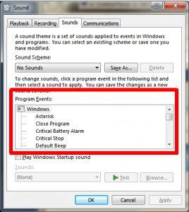 how to change windows sound schemes