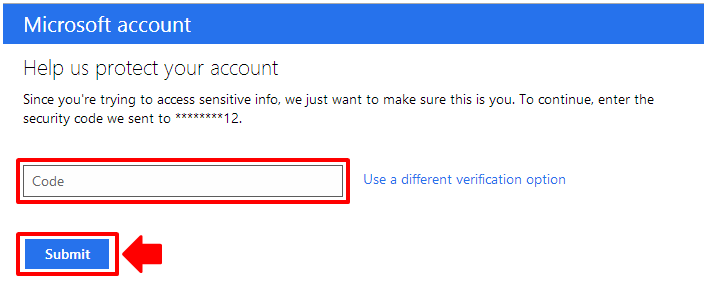 Microsoft Account Security Code Text Spam